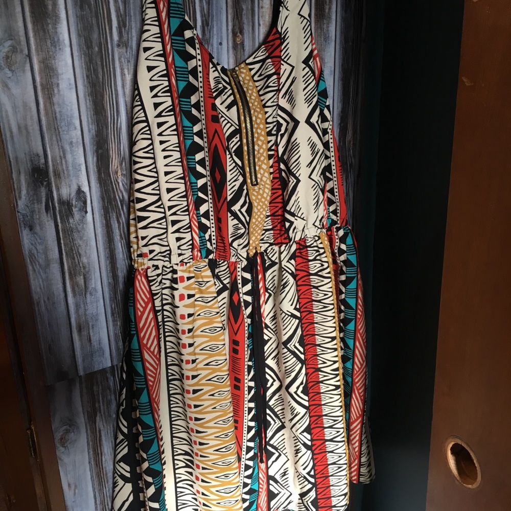 Aztec print dress!!